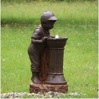 Boy at Water Fountain