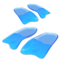 2X Pair Half Insoles Shoe Inserts L Size Gel Arch Support Foot Pad