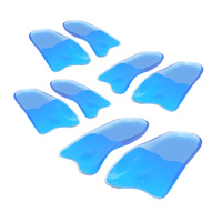 4X Pair Half Insoles Shoe Inserts M Size Gel Arch Support Foot Pad