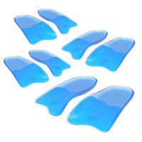 4X Pair Half Insoles Shoe Inserts S Size Gel Arch Support Foot Pad