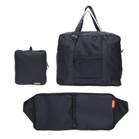 Shopper Bag Travel Duffle Bag Foldable Laptop Luggage Nylon KO-BOSTON NAVY