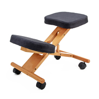 Ergonomic Adjustable Kneeling Chair BLACK