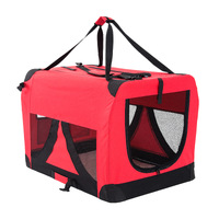 Portable Soft Dog Cage Crate Carrier XL RED