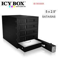 ICY BOX Backplane for 5x 3.5" SATA or SAS HDD in 3x 5.25" bay (IB-565SSK)