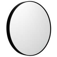 Metal Round Mirror 100cm - Black