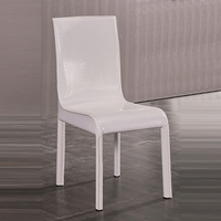 2X Espresso Dining Chair White Colour