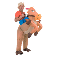 COWBOY Fancy Dress Inflatable Suit -Fan Operated Costume