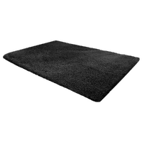 230x200cm Floor Rugs Large Shaggy Rug Area Carpet Bedroom Living Room Mat - Black
