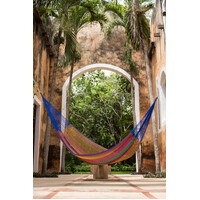 Mayan Legacy King Size Cotton Mexican Hammock in Mexicana Colour