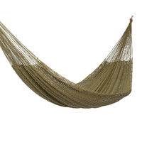 Outdoor undercover cotton Mayan Legacy hammock King size Cedar