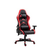 Gaming Chair Office Chair Computer PU Executive Racing Recliner Backrest Armrest Red
