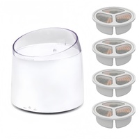 Electric Pet Dog Cat Automatic Self-Clean Water Fountain 1.5L 9 x Filters