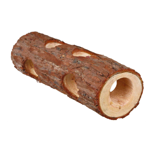 YES4PETS 20CM Hideout Mouse Tube Toy Burrows Animals Cage Wooden Hamster Tunnel for Rats