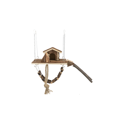 YES4PETS Hamster Bird Mice Swing Platform Hamster Hideouts Hamster House Hammock Stairs Toys