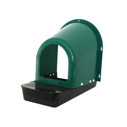 YES4PETS Large Green Roll Out Nesting Box for Chickens with Egg Collection Tray and Wall Mount
