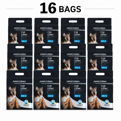 16 Bags Cat Litter Silica Crystals Silicone Crystal 3.8L Per Bag
