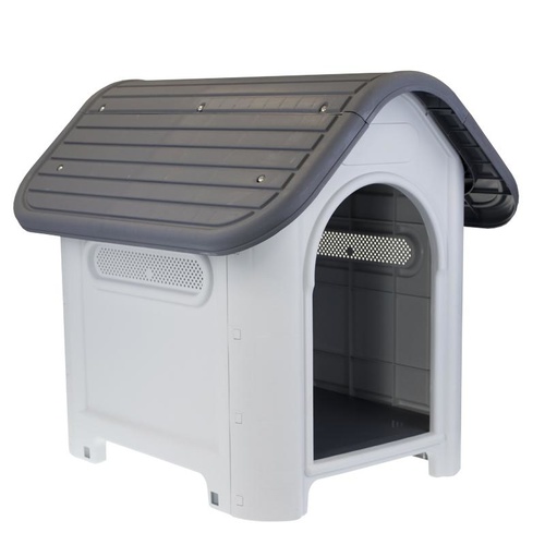 YES4PETS Medium Weather Resistant Plastic Pet Dog Puppy Cat House Kennel