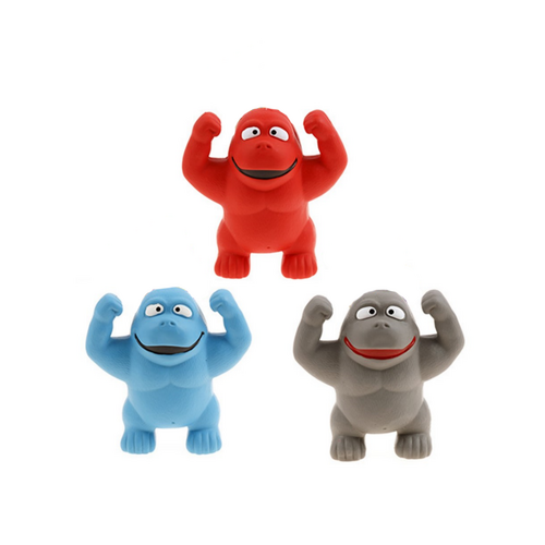 YES4PETS 3 x Pet Puppy Dog Toy Play Animal Latex Gorilla Toy 14 cm Toy