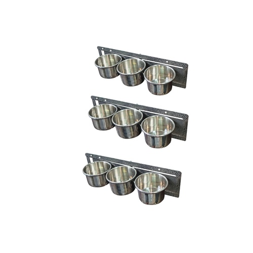 YES4PETS 3 sets Medium Pet Rabbit Bird Parrot Dog Cat Water Food Bowl Feeder Chicken Poultry Coop Cup