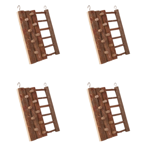 4 x YES4PETS Natural Wooden Hamster Guinea Pig Mini Rabbit Rats Climbing Wall Ladder