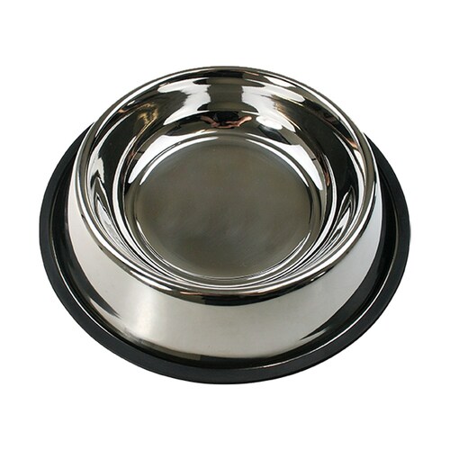 YES4PETS 2 x XL Stainless Steel Pet Bowl Water Bowls Portable Anti Slip Skid Feeder Dog Cat