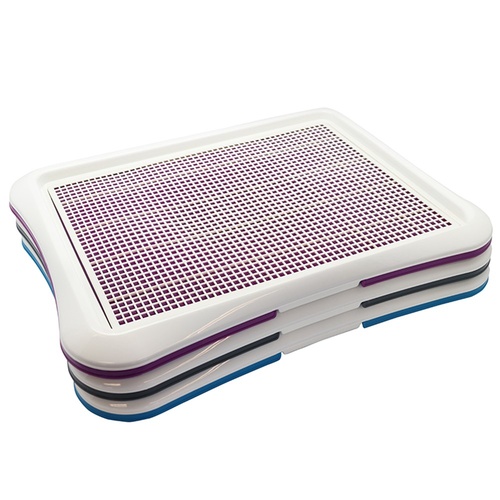 YES4PETS L Portable Dog Potty Training Tray Pet Puppy Toilet Trays Loo Pad Mat 64x48 cm