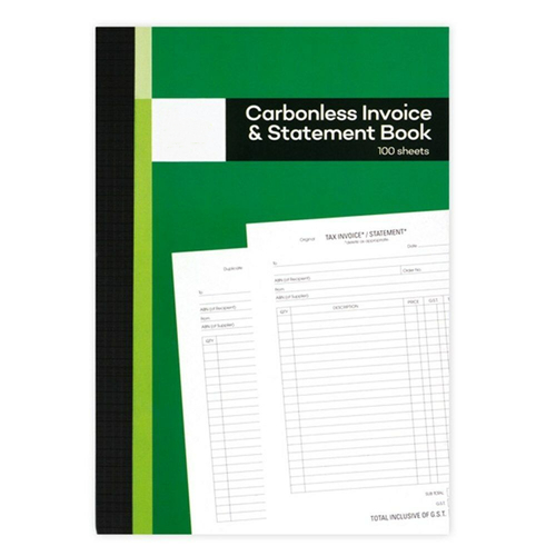 YES4HOMES 12 x 100 Pages Carbonless Invoice Book and Statement