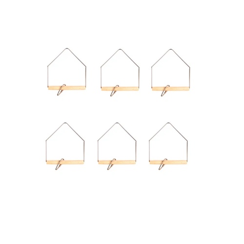 YES4PETS 6 X Small Bird Toy Hanging Swing 10x13cm Parrot Budgies Canaries Parakeet