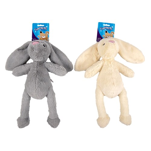 YES4PETS 2 x Pet Puppy Dog Toy Play Animal Plush Toy Soft Squeaky Bunny 39 cm Toy