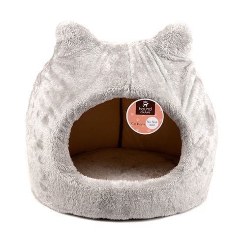 YES4PETS Cat Cave Soft Cushion Igloo Kitten Cat Bed Mat House Dog Puppy Bed