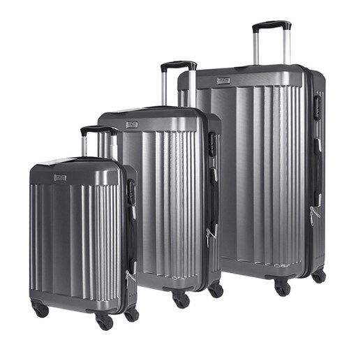 YES4HOMES ABS Luggage Suitcase Set 3 Code Lock Travel Carry  Bag Trolley