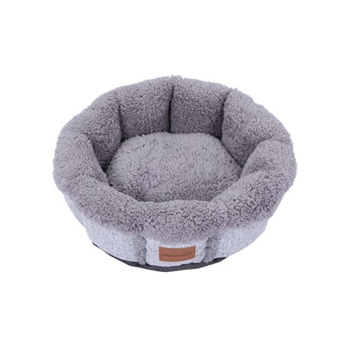 YES4PETS Small Ash Grey Washable Snuggler Soft Pet Dog Puppy Cat Bed