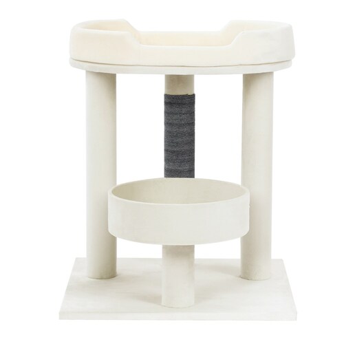 YES4PETS Beige Cat Scratching Tree Scratcher Post Pole Furniture Gym House