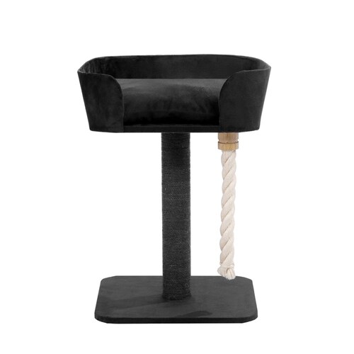 YES4PETS Black Cat Scratching Tree Scratcher Post Pole Furniture Gym House