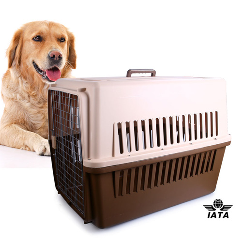 YES4PETS XXL Dog Cat Portable Tote Crate Pet Carrier With Bowl And Tray Airline Approved