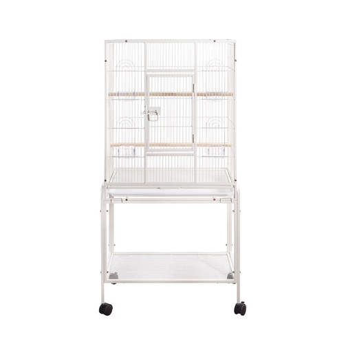 YES4PETS 135cm Bird Cage Parrot Aviary Pet Stand-alone Budgie Perch Castor Wheels