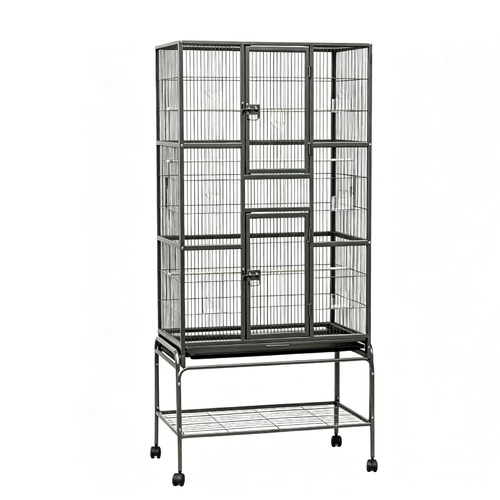 YES4PETS 174 cm Bird Cage Small Bird Parrot Budgie Aviary With Stand