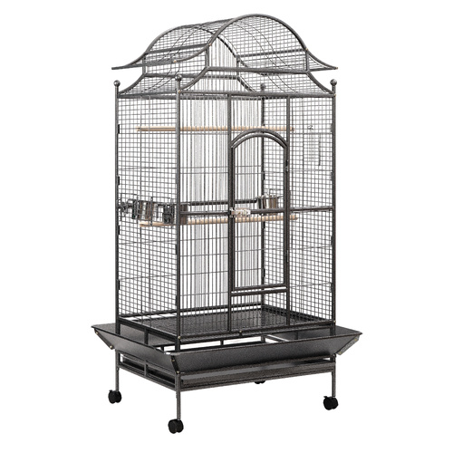 YES4PETS 172cm Large Bird Budgie Cage Parrot Aviary Carrier With Stand & Wheel