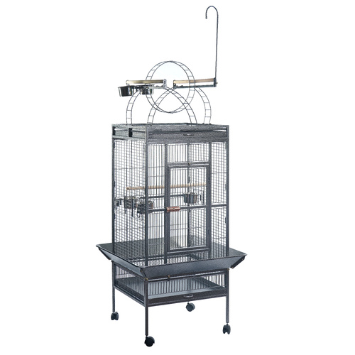 YES4PETS 174 cm Large Bird Budgie Cage Parrot Aviary With Metal Tray and Wheel Skirt