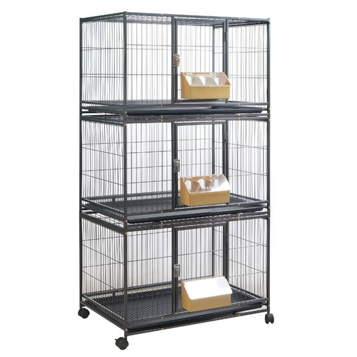 YES4PETS 172cm Breeding Stackable Cages Parrots Macaw Cockatoo Feeders Trays Wheels