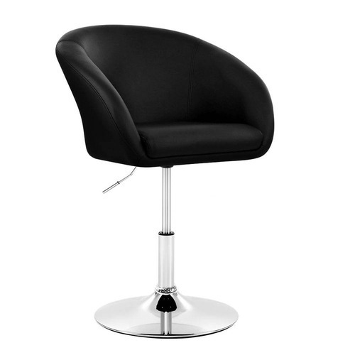 Artiss Bar Stools Accent Chairs Kitchen Bar Stool Swivel Gas Lift Leather Black