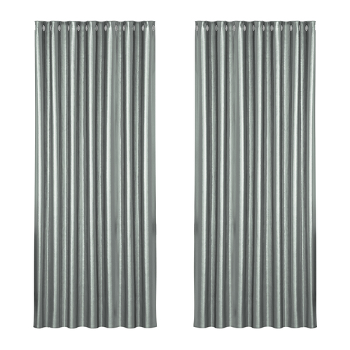 Artiss 2X Blockout Curtains Eyelet 240x230cm Grey Shine