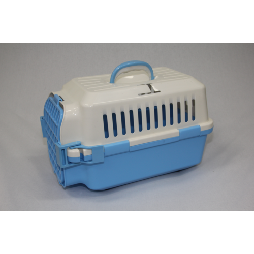 Small Dog Cat Crate Pet Carrier Rabbit Guinea Pig Cage With Tray-Blue