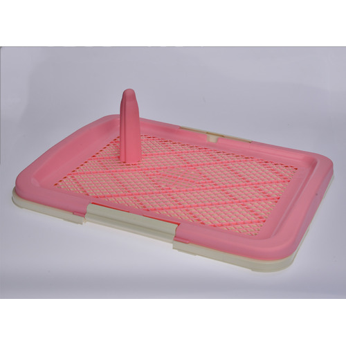 YES4PETS Large Portable Dog Potty Training Tray Pet Puppy Toilet Trays Loo Pad Mat Pink