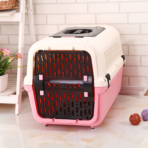 YES4PETS Medium Dog Cat Crate Pet Rabbit Carrier Travel Cage With Tray & Window