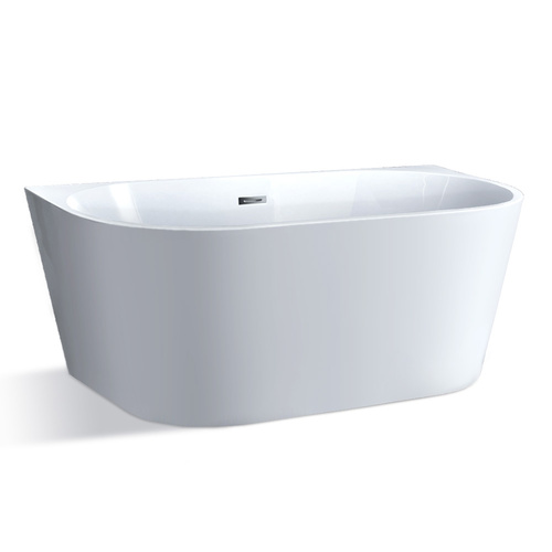 Cefito Free Standing Bath Tubs Acrylic Bathroom Back To Wall SPA Tub 170X75X58CM