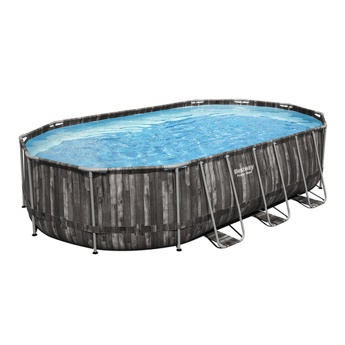 Bestway Swimming Pool Above Ground Power Steel Rectangular Frame Pools Filter