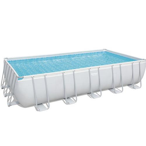 Bestway Above Ground Swimming Pool Power Steel Rectangular Frame Pools Filter