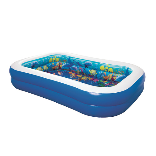 Bestway Inflatable Kids Pool Ground Play Pool 3D Undersea Aquarium outdoor