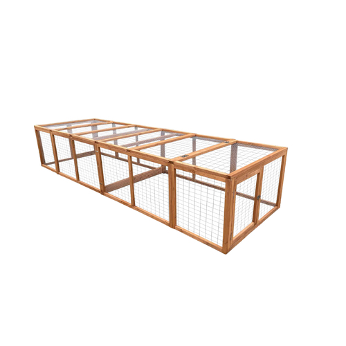 YES4PETS 290 cm XL Chicken Coop Run Guinea Pig Cage Villa Extension Rabbit Hutch Cat Kitten House Pen